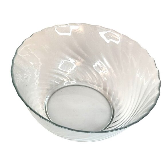 Arcoroc USA Clearbrook Saled Bowl, Glass Mixing Bowl Set 10" Diameter Frosted Sw - Picture 1 of 5